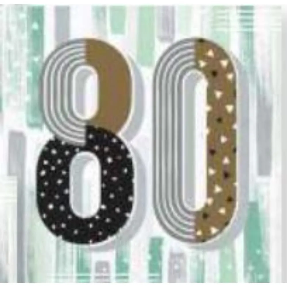 Servilleta 16 Aniversario 80 Años