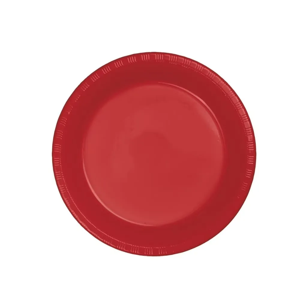 Plato Rojo 17 Cm X75