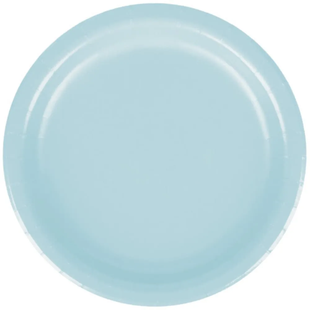 Platos Azul Pastel X2 22.86 Cm