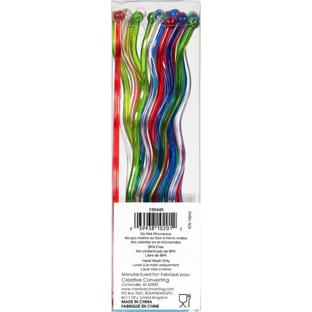 Mezcladores Ondulados De Colores X24.