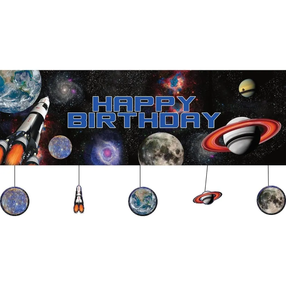 Banner Negro Exploración Espacial