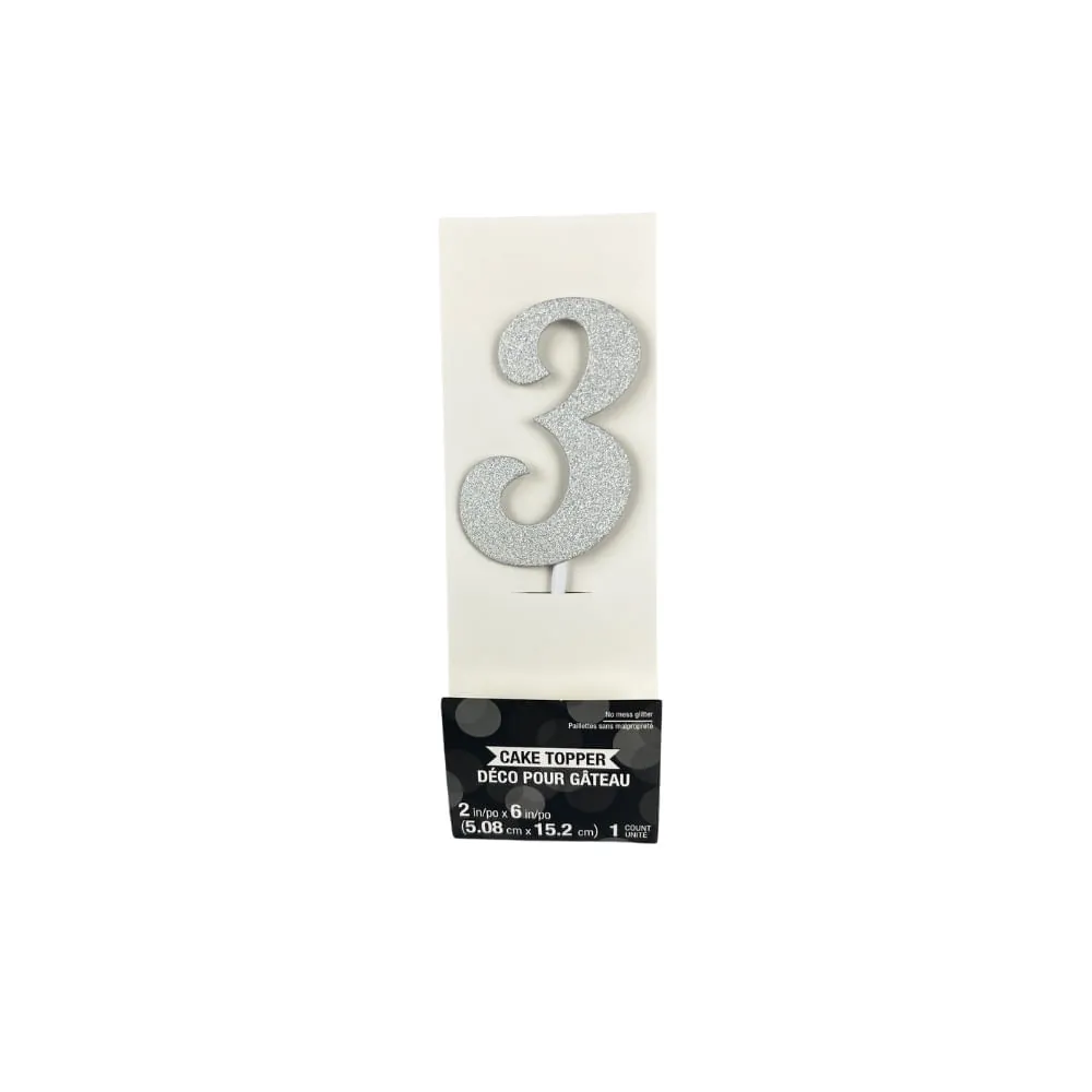 Toppers Cake Plateado #3