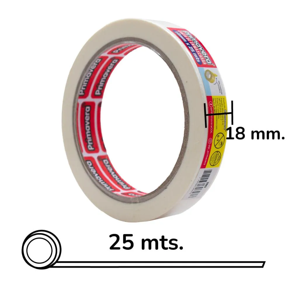 Cinta Enmascarar 18Mm X 25M