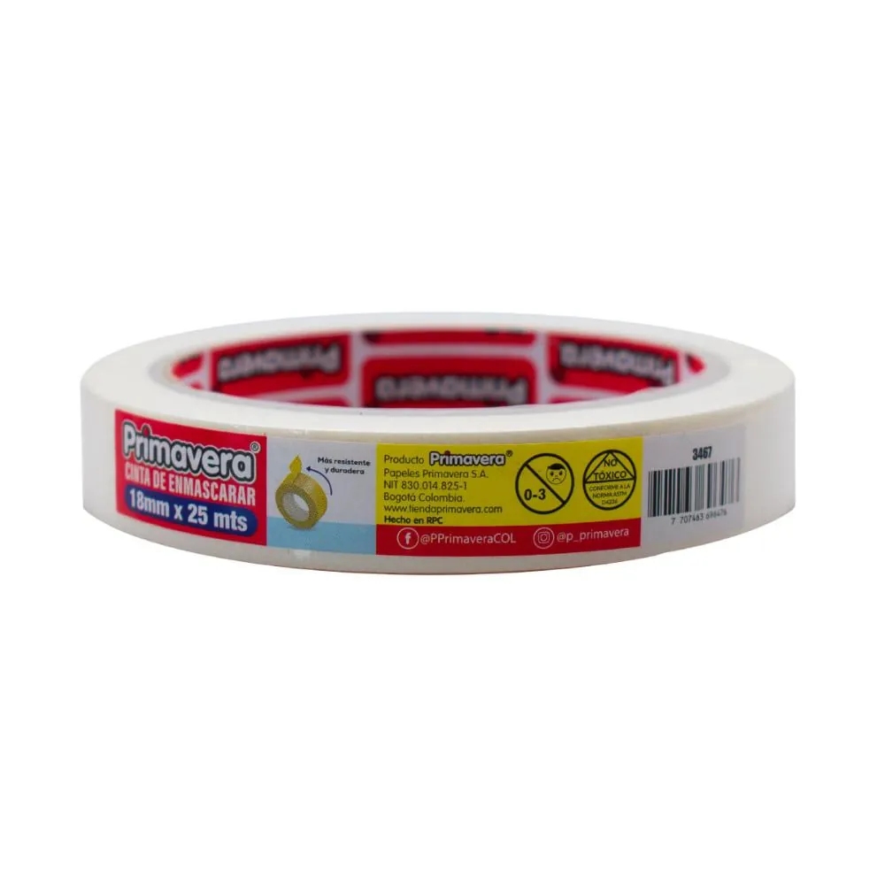 Cinta Enmascarar 18Mm X 25M