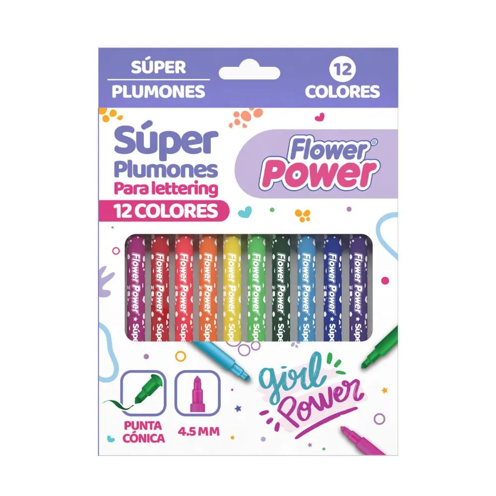 Super Plumón Conica X12 Co
