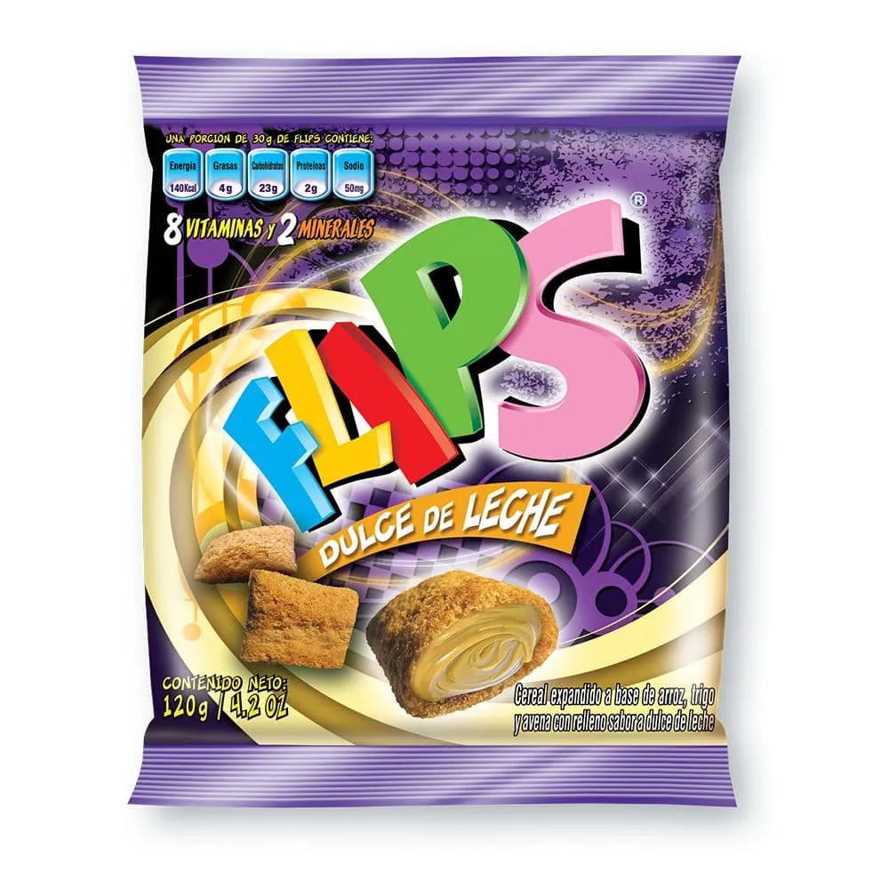 Flips 120 Gr Dulce De Leche