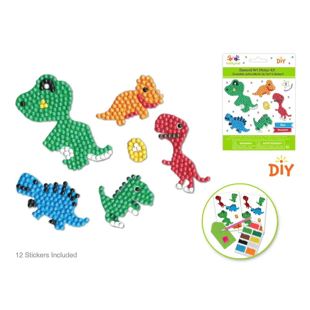 Set Para Pintar Puntos Dinosaurios