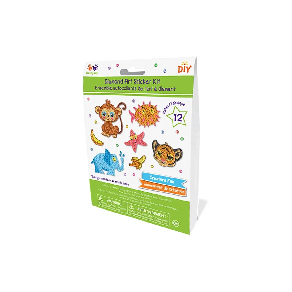 Set Animales Sticker Diamantes