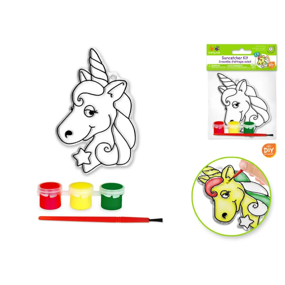 Set Para Pintar Unicornio 10 Cm