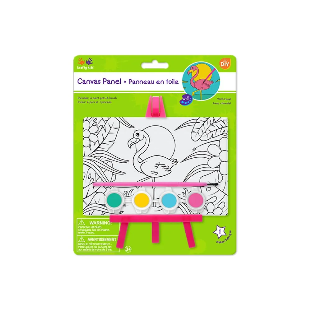 Mini Canvas Flamingo 14 Cm