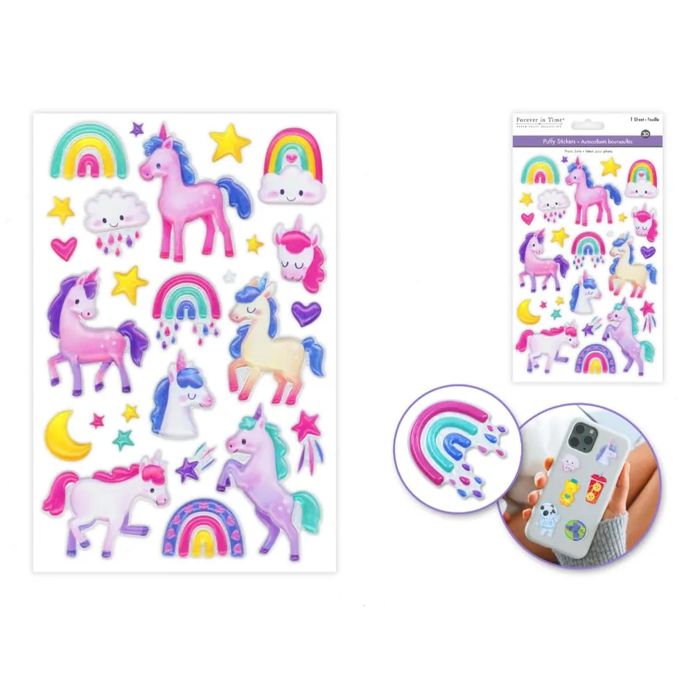 Adhesivo Unicornio 3D