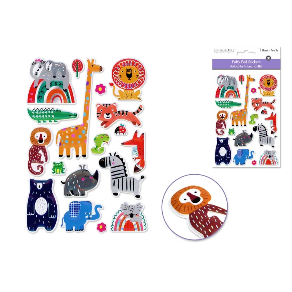 Stickers Metalizados Animales Salvajes