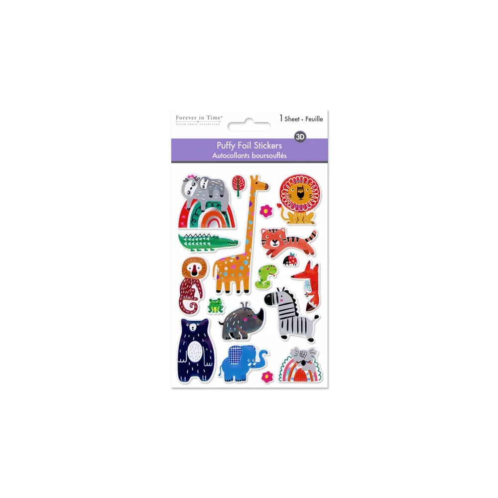 Stickers Metalizados Animales Salvajes