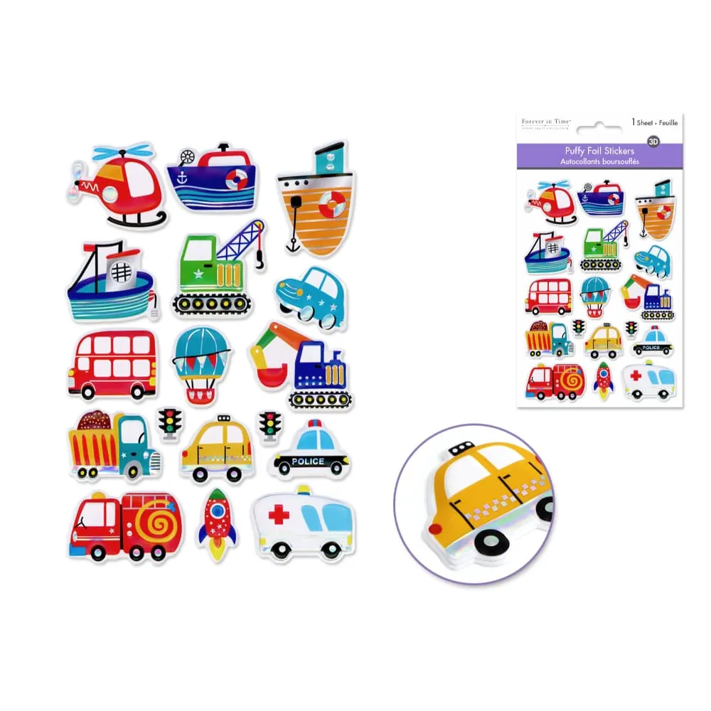 Stickers Metalizados Transportes