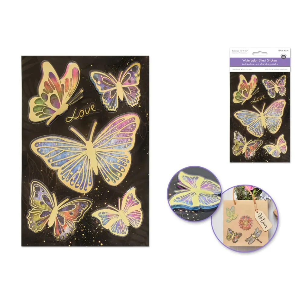 Stickers Metalizados Mariposa
