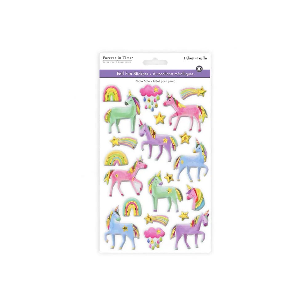 Stickers Metalizado Unicornio