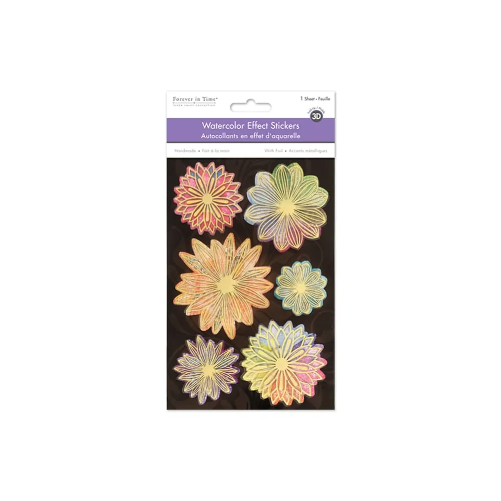 Stickers Metalizados Flores