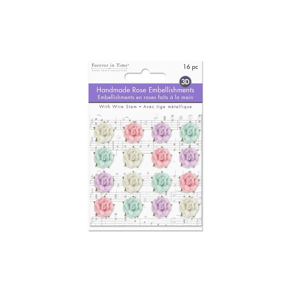 Stickers Rosas Pastel x16