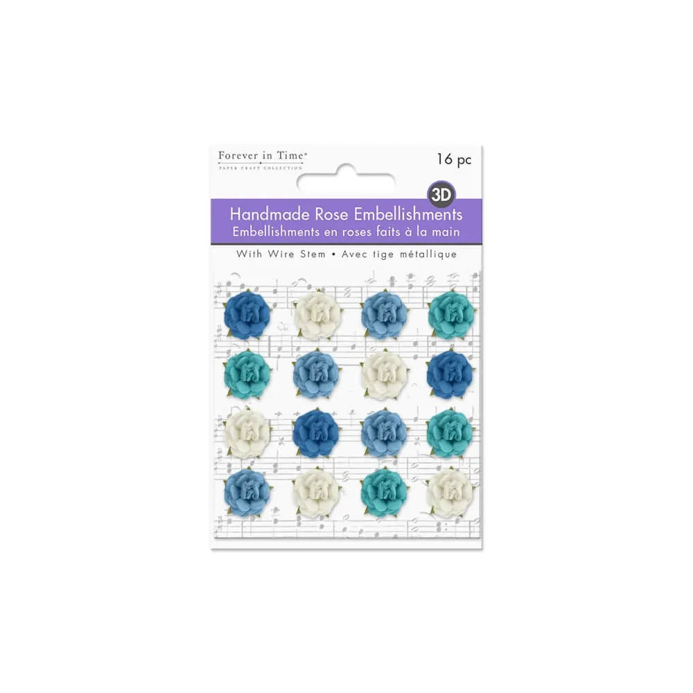 Stickers Rosas Azules x16