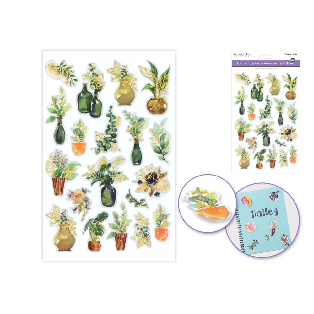 Stickers Metalizados Bouquet