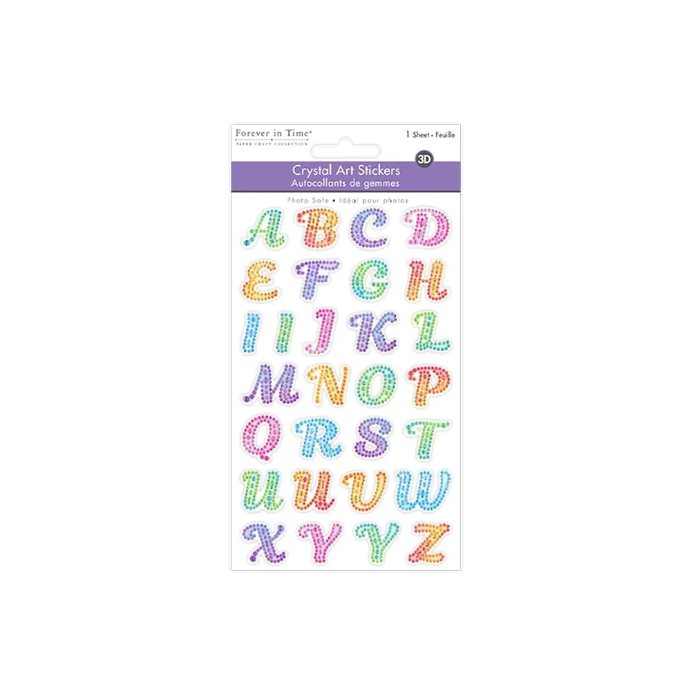 Stickers Con Cristales Abc