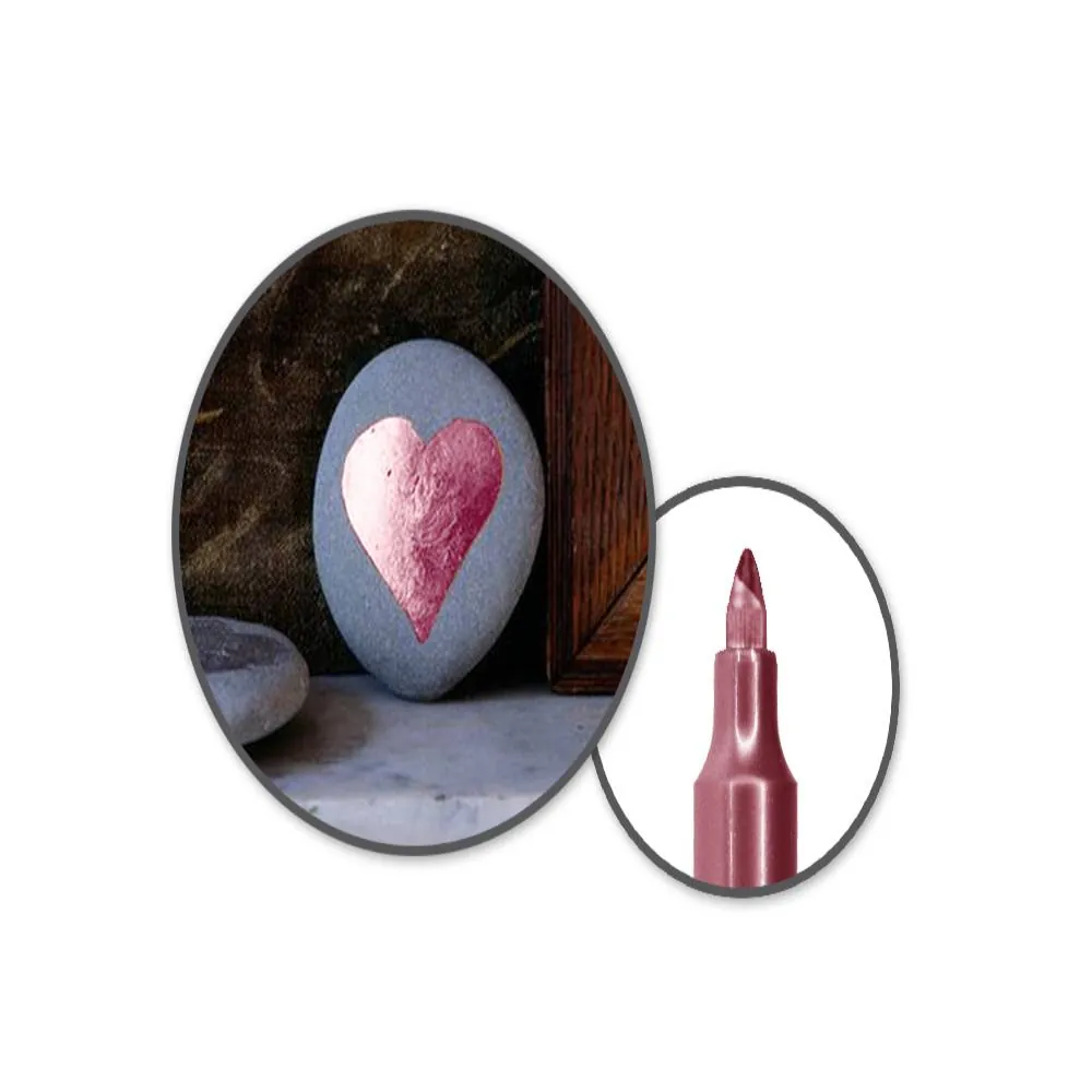 Marcador Rosado Metal