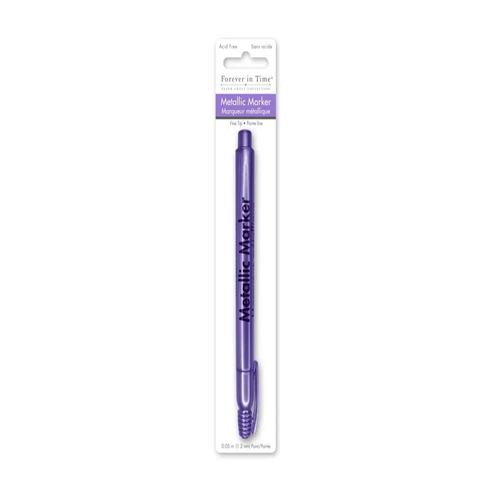 Marcador Morado Metal