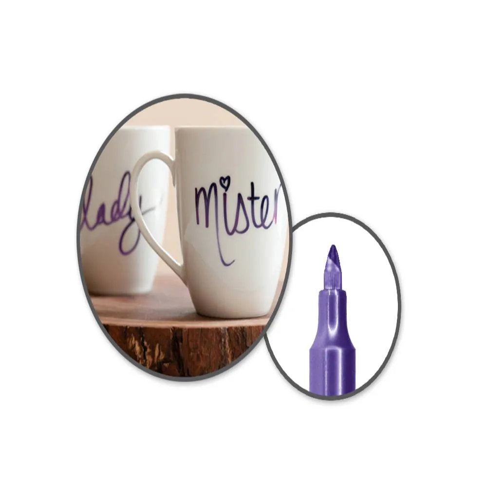 Marcador Morado Metal