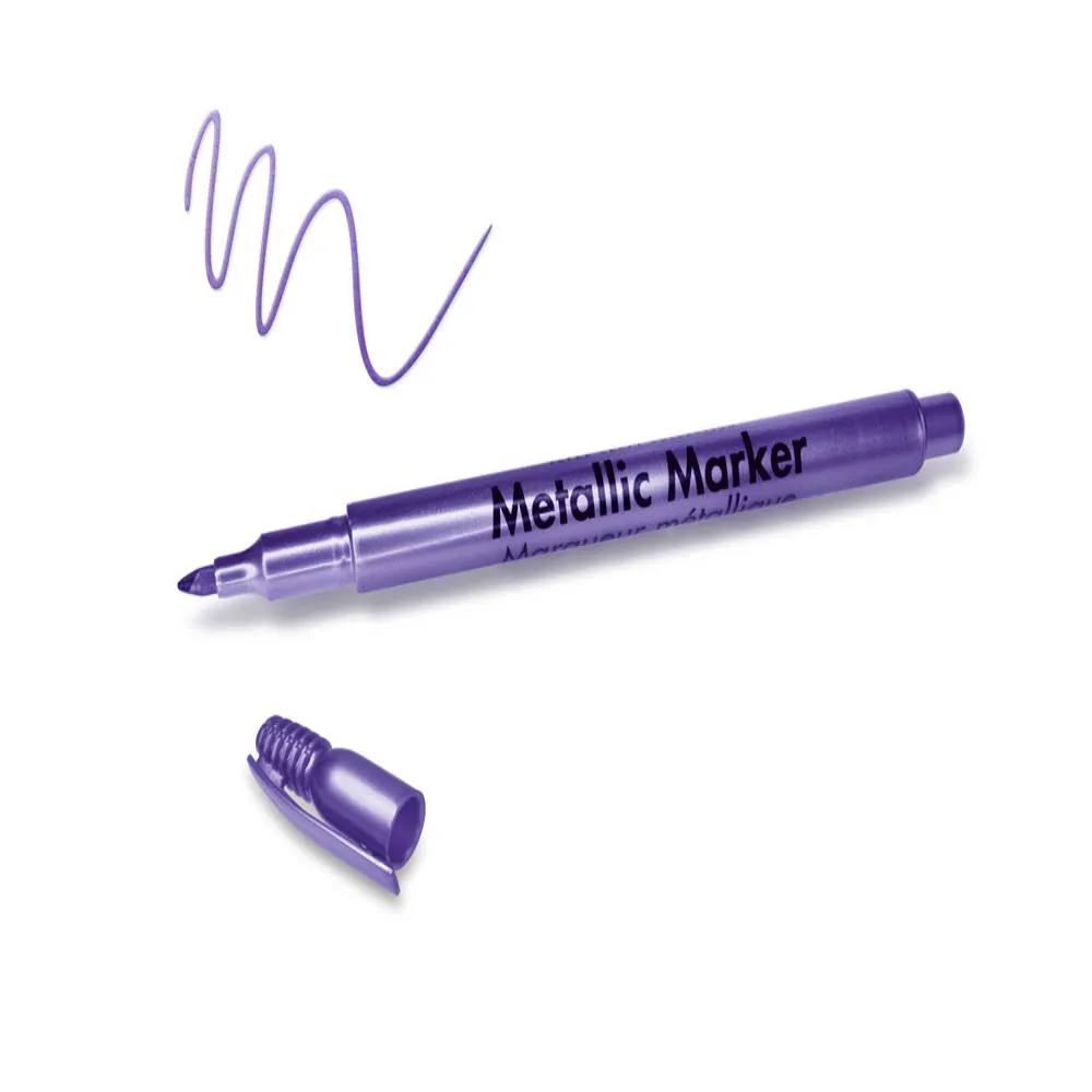 Marcador Morado Metal