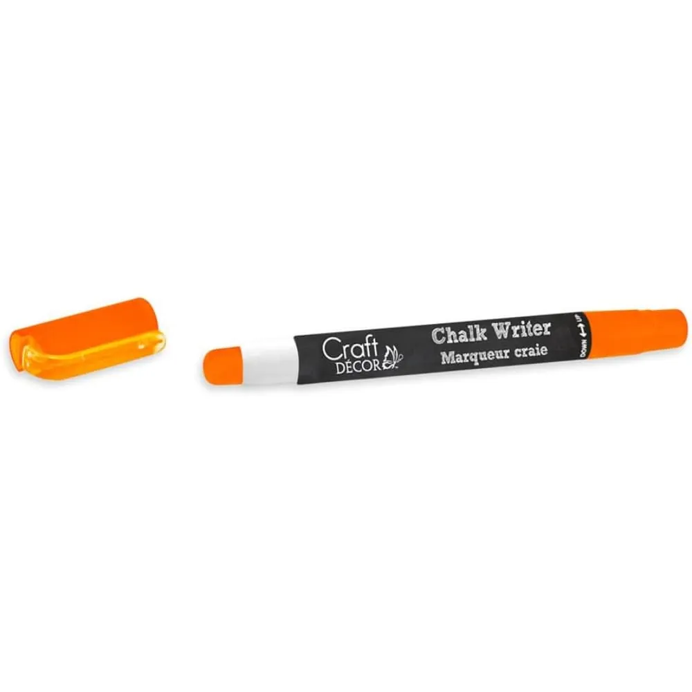 Marcador Tipo Tiza Naranja Neón