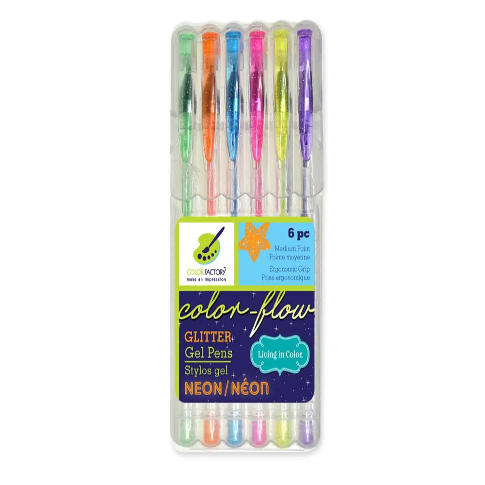 Esfero X6 Gel Glitter Raimbow
