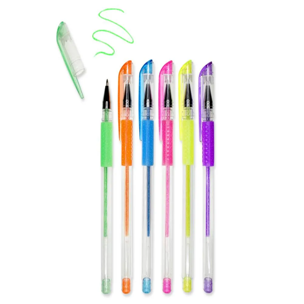 Esfero X6 Gel Glitter Raimbow