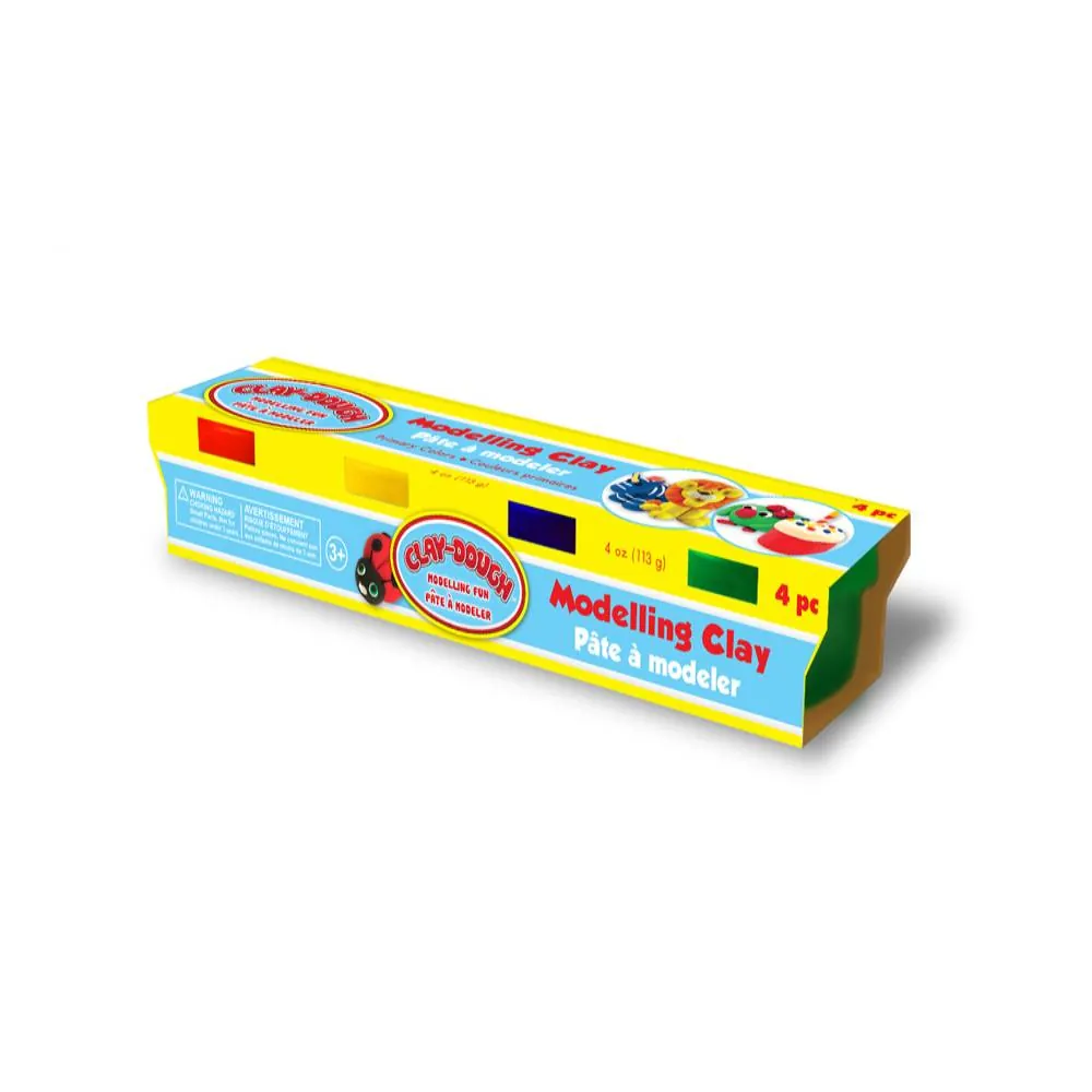 Plastilina Tubo X 4 Colores Primarios