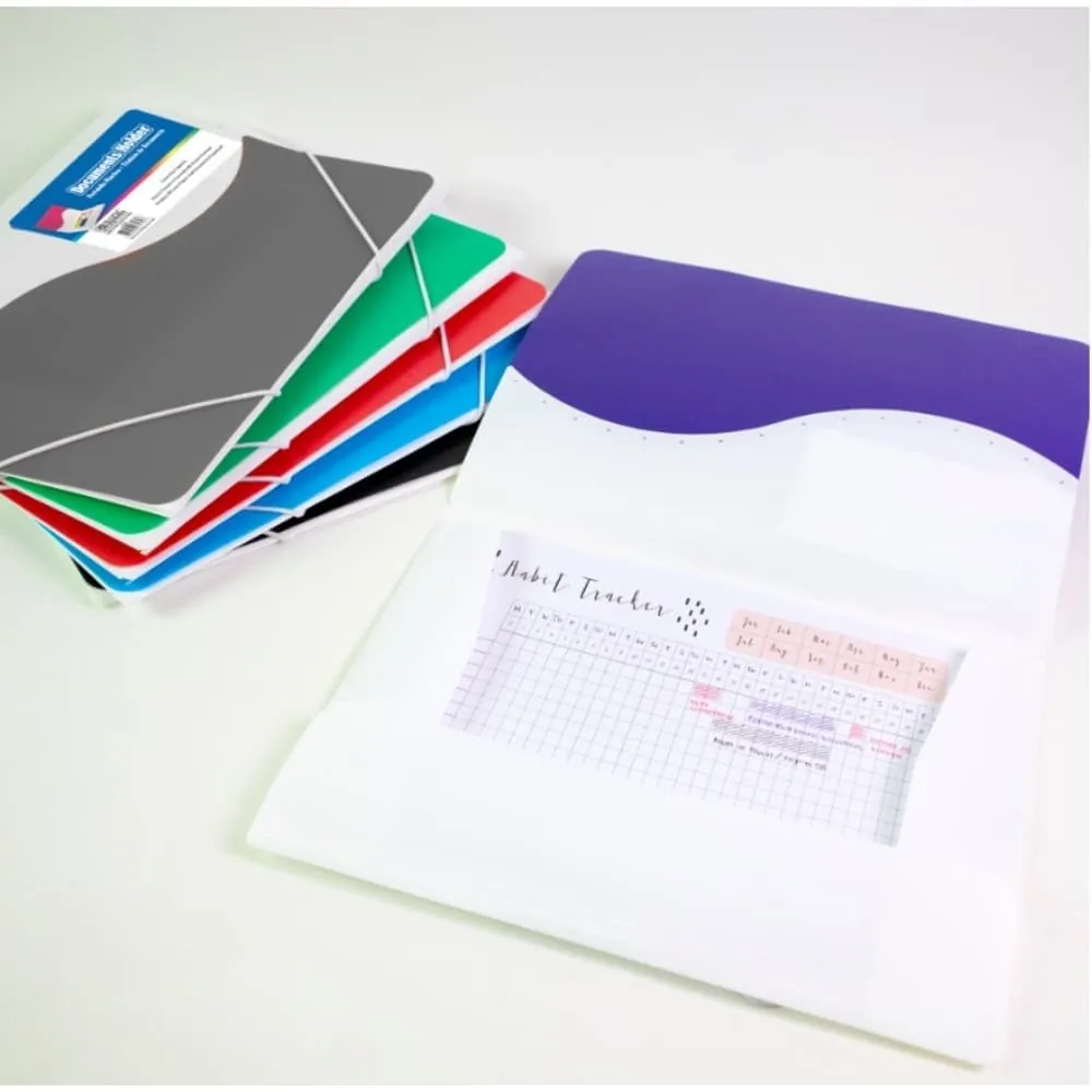 Carpeta Carta Con Cierre Elastico Surtida