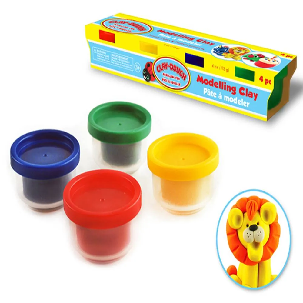 Plastilina Tubo X 4 Colores Primarios