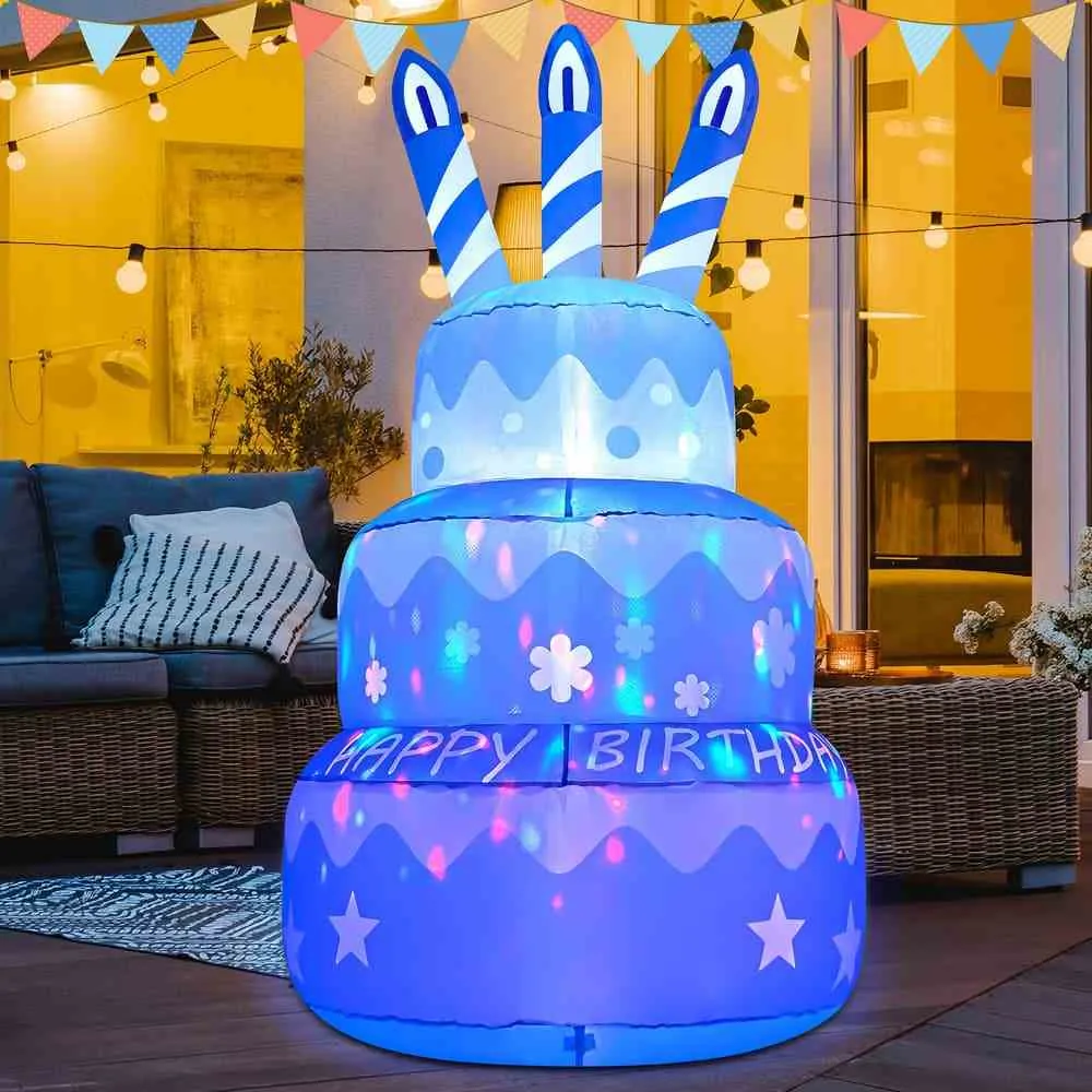 Inflable Torta Azul 200 Cm