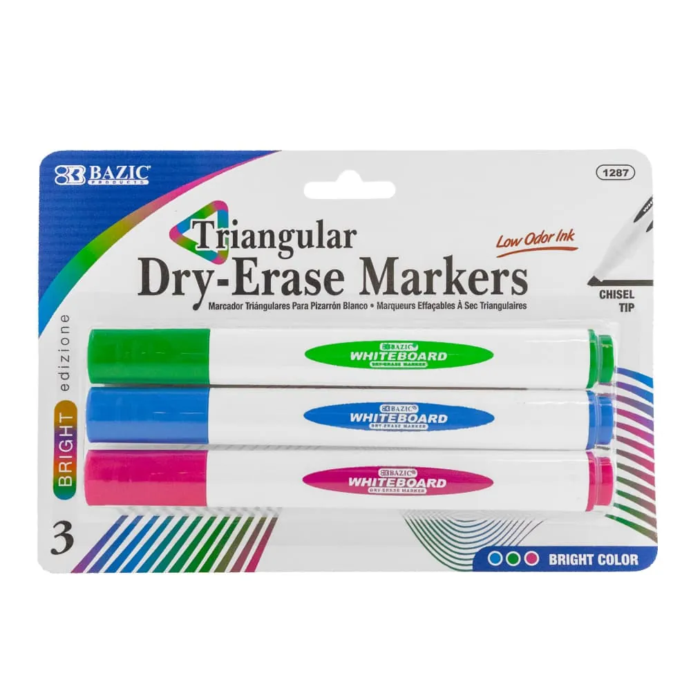 Marcador Triangula Borrable x3