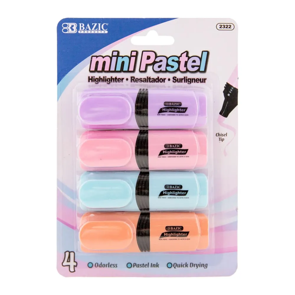 Resaltadores Pastel x4