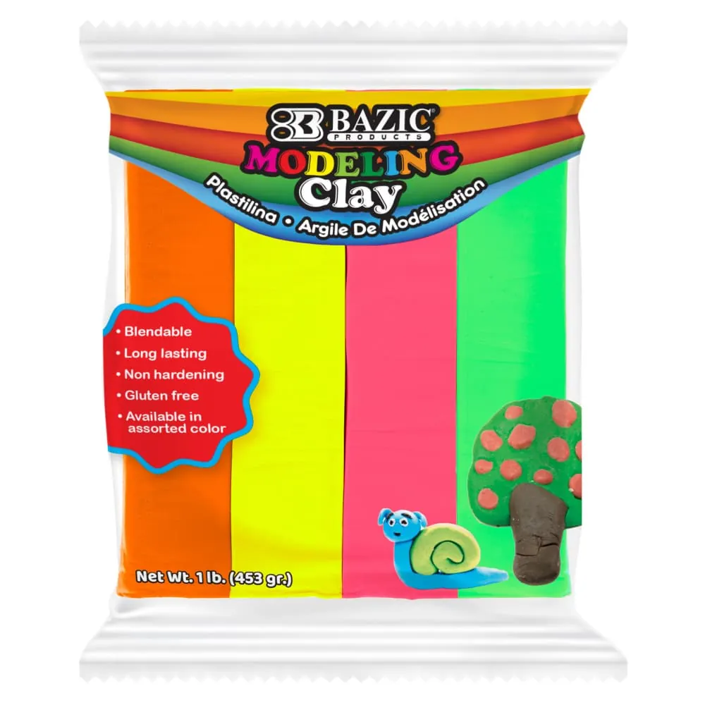 Plastilina Colores Neón x4
