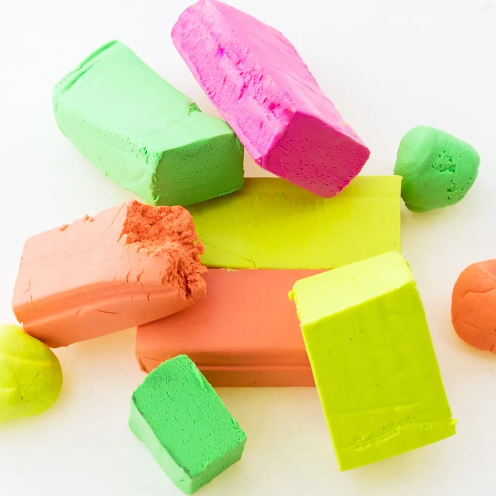 Plastilina Colores Neón x4