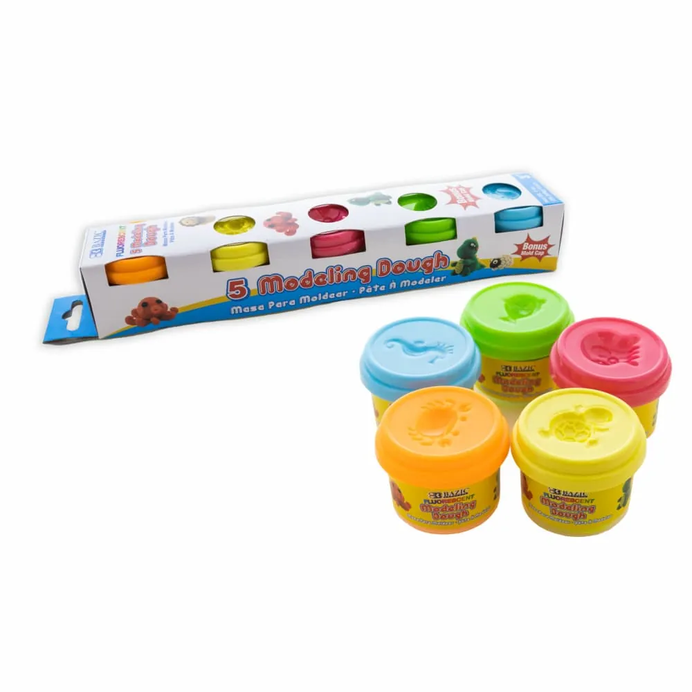 Plastilina Color Fluorecente X5