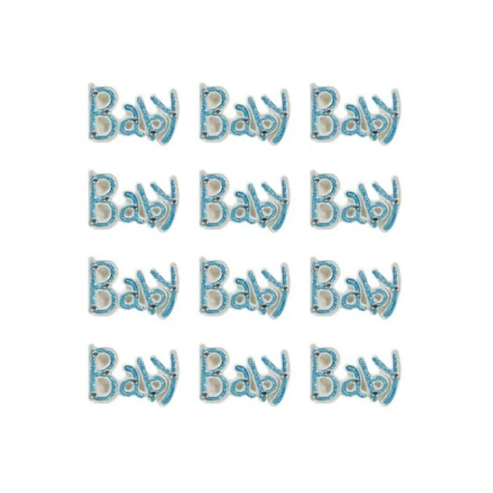 Set X12 Decoración Baby Azul