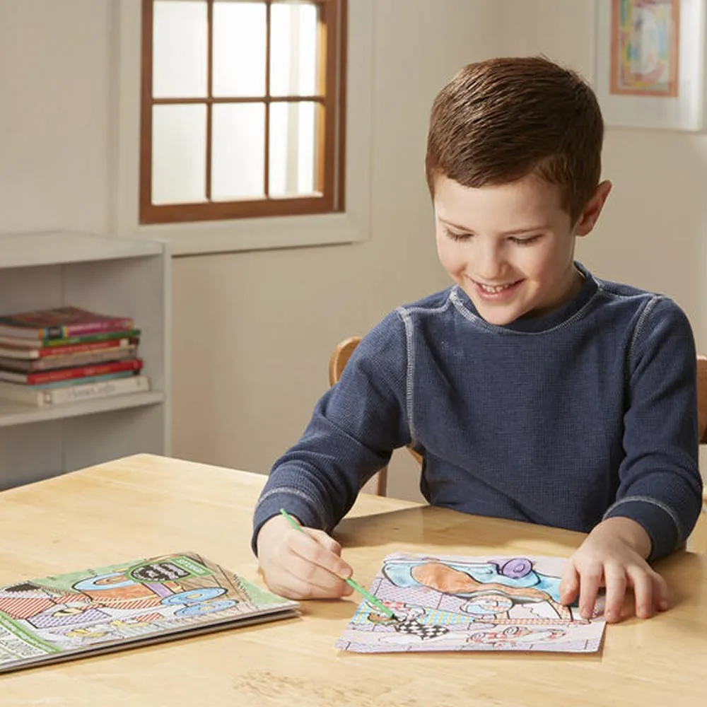 Libro Para Pintar Vehículos Revelador Acuarela