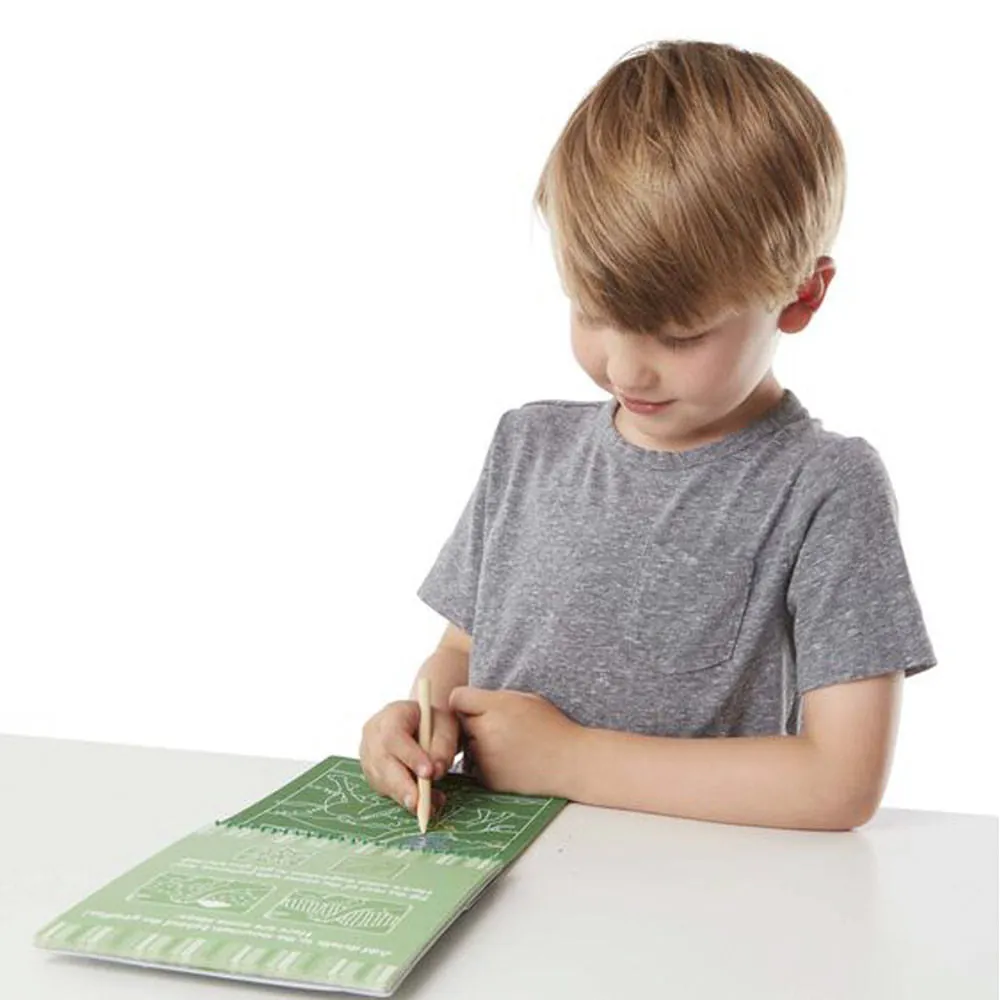 Libro Safari Para Raspar Y Revelar + Lápiz