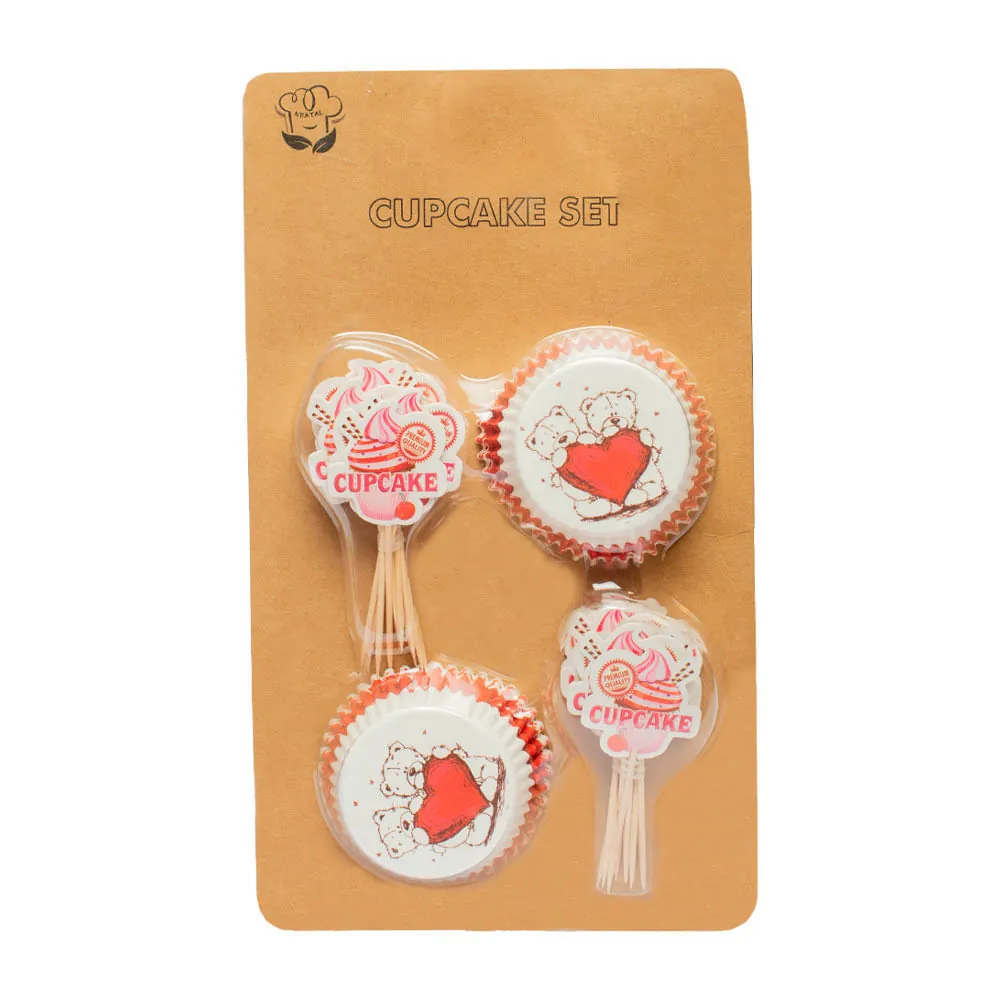 Molde Cupcake Corazón X24