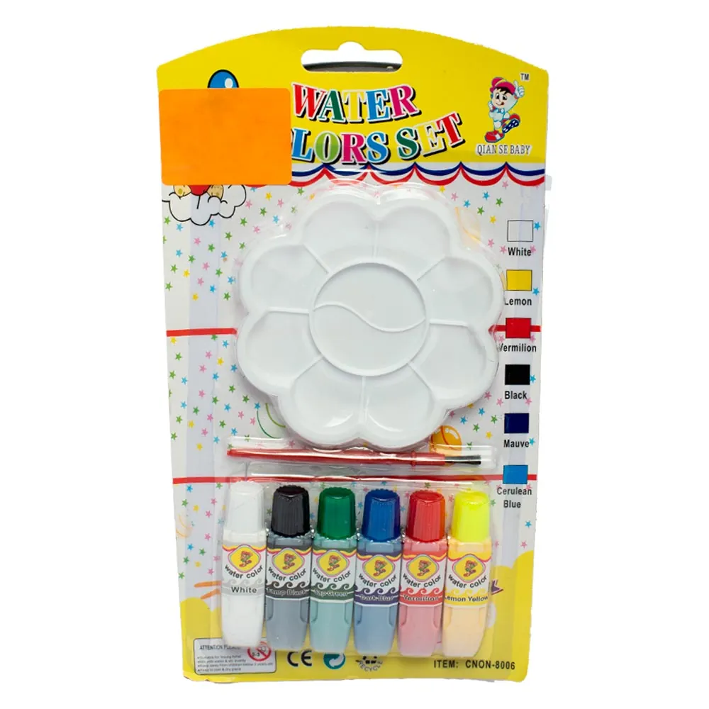 Set Pintura X6 Con Paleta Y Pincel