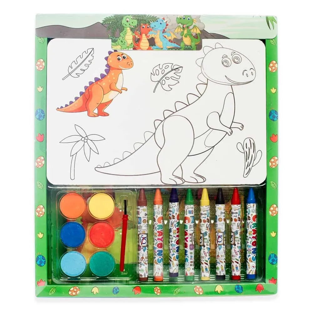 Set Pintura Con Acuarelas Y Crayolas