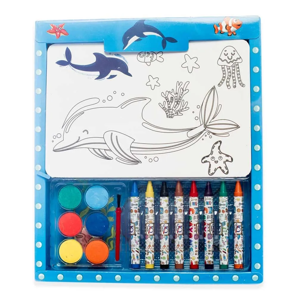 Set Pintura Con Acuarelas Y Crayolas