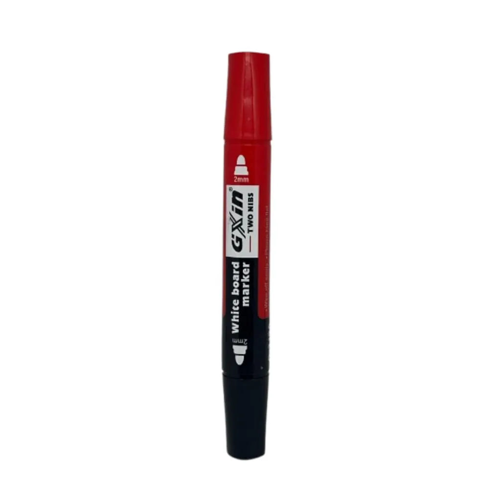 Marcador Rojo Doble Punta