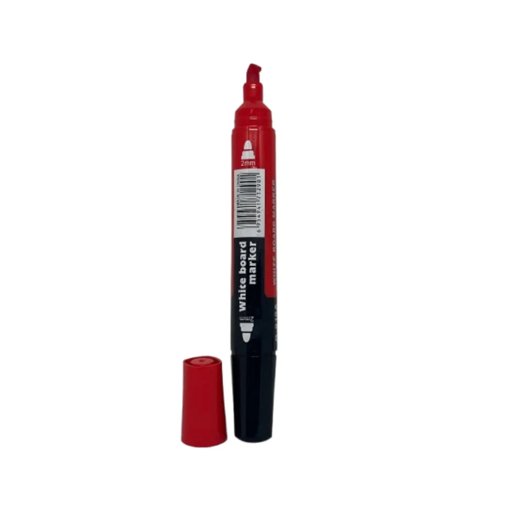 Marcador Rojo Doble Punta
